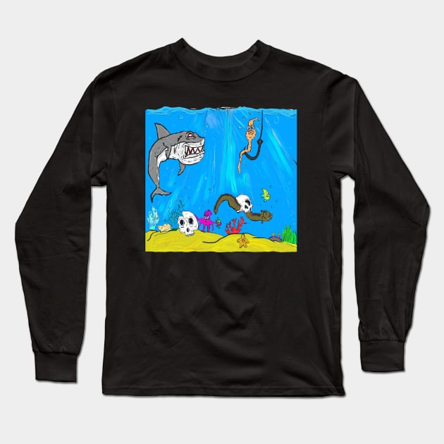 Wrong place at the wrong time Long Sleeve T-Shirt by Jimpalimpa